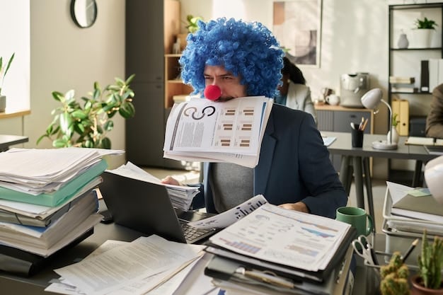 A stressed professional at their desk, surrounded by piles of paperwork and multiple screens, visibly overwhelmed and frustrated, symbolizing the pressures of a demanding work environment.