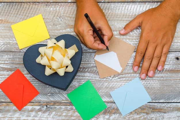 A person writing in a journal, surrounded by sticky notes labeled with different types of negative self-talk, such as 