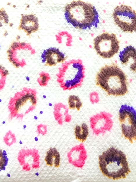 A close-up shot showcasing different fabric swatches with varying prints, including polka dots, animal prints, and abstract designs, illustrating the variety of patterns that can be mixed.